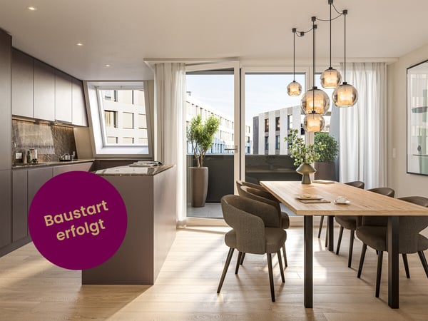 Neubauprojekt Eichstrasse Zürich Maisonette-Dachwohnung mit Terrasse 1