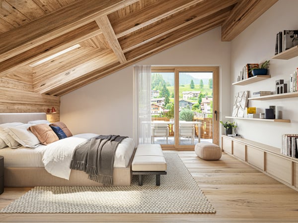 Klosters: Neubau Dachmaisonette mit edlem Interieur und Aussicht 2