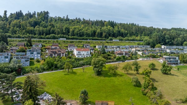 Bauland mit Blick über den Zürichsee und in die Alpen 2