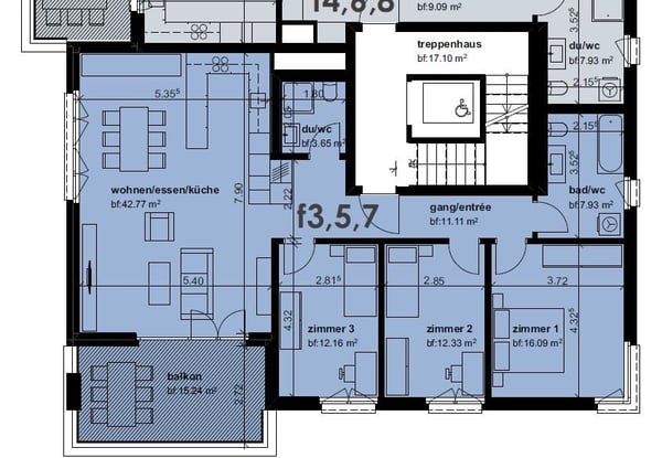 Moderne Wohnung an zentraler Lage - mit Fernsicht 2