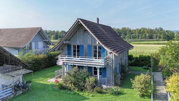 Familienglück im Grünen, umgeben von einem sonnigen Gartenidyll 2