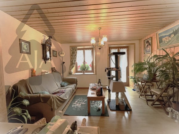 Couvet, belle maison familiale de 4 appartements avec jardins et terrasses au Centre-Nord du Village 28