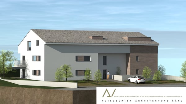 A louer magnifique appart. de 2,5 pièces dans immeuble comme neuf avec place de parc dans le garage 15
