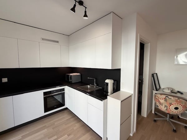 Studio meublé avec terrasse et place de parc 3