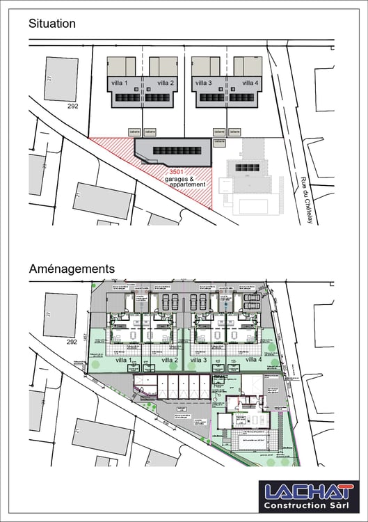 6 garages modulables et appartement de 4 pces 1