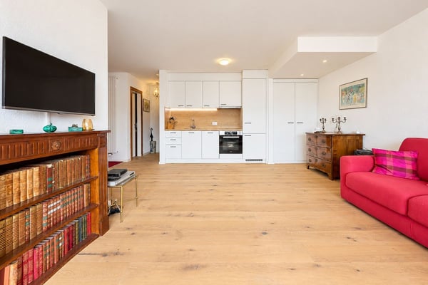 Magnifique appartement rénové, baigné de lumière avec balcon offrant une vue sur les montagnes 4