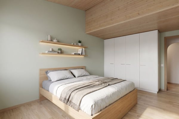 Bel appartement de 122 m² au dernier étage, entièrement rénové, avec 2 places de parc dans un garage souterrain. 12
