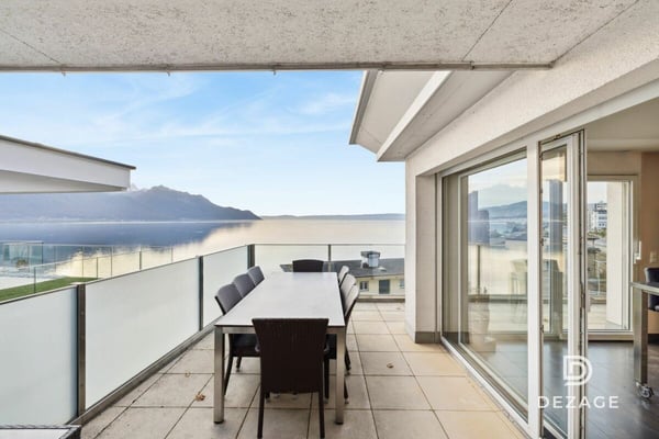 Vue spectaculaire sur le Léman et les montagnes, à deux pas de Montreux et du lac 9