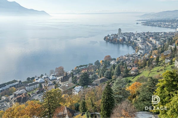 Maison familiale rénovée avec cachet, vue lac et dépendance à Montreux 12