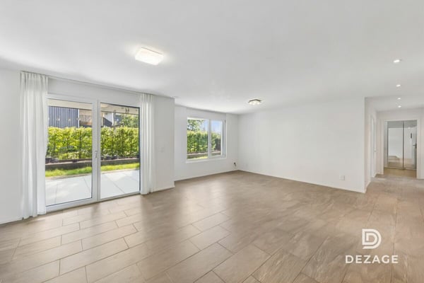 Appartement de 3,5 pièces en rez-de-jardin, idéalement situé à 5 minutes de Bulle. 3