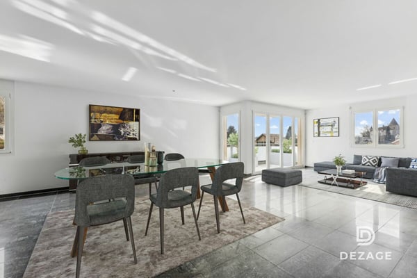 Grand appartement familial avec balcon couvert et vue sur le château d'Oron ! 1