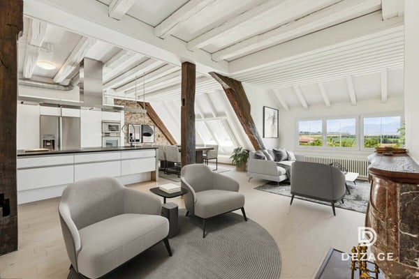 Appartement de caractère avec vue panoramique et jardin au coeur du village ! 1