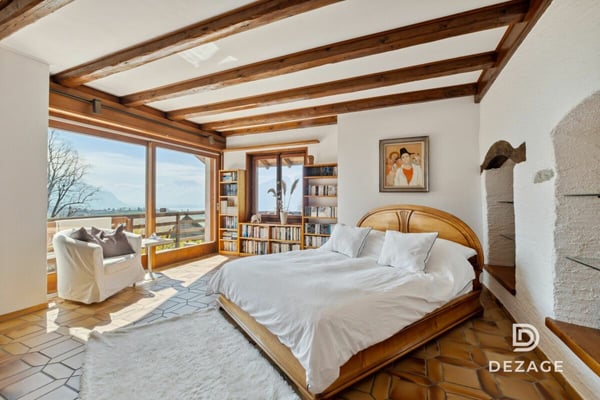 Maison familiale 7.5 pièces de 195 m² : 5 chambres, grand jardin, piscine et vue lac et montagnes à 10min du centre de Vevey 2