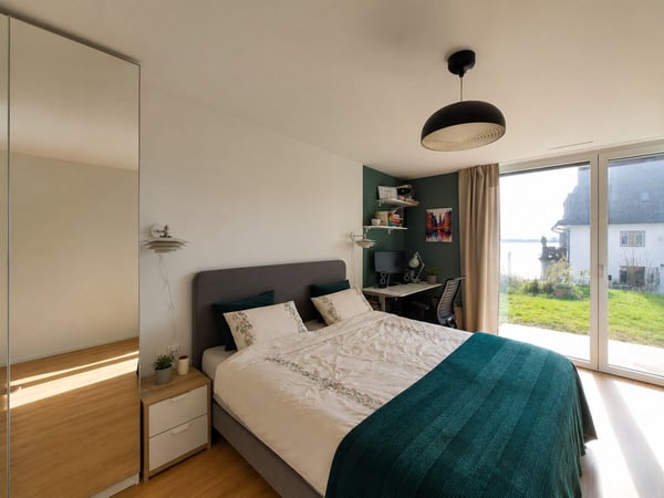 Superbe appartement moderne de 1.5 pièces avec grande terrasse, vue lac et Alpes 9
