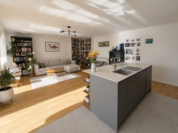 Superbe appartement moderne de 1.5 pièces avec grande terrasse, vue lac et Alpes 8