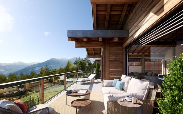 CRANS MONTANA - PROMOTION CHALETS NEUFS DE STANDING 4