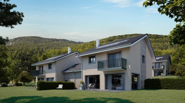 Quatre Villas semi-individuelles sur plans