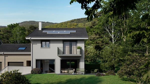 4 villas contemporaines avec vue panoramique sur le lac et les Alpes 5