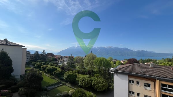 AGREABLE APPARTEMENT A CHEXBRES AVEC VUE SUR LES ALPES ET LE LAC 7