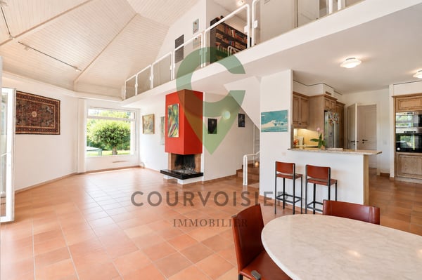 Villa contemporaine avec 2 logements, jardin et piscine à Rolle 4