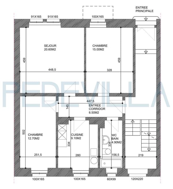 À louer - charmant appartement de 2 pièces au rez-de-chaussée 8