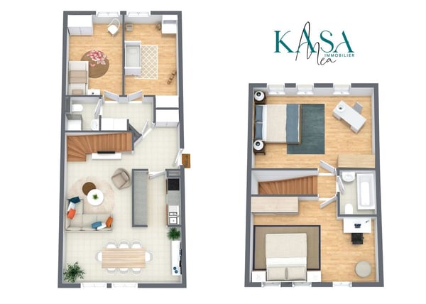 Spacieux duplex traversant - Locataire en place et revenu immédiat 2