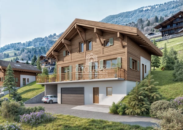 Chalet individuel neuf avec grand balcon et vue dégagée ! 2