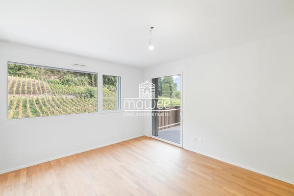 4.5 pièces neuf - Intimité, terrasse et jardin ! 10