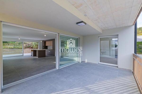 4.5 pièces neuf - Intimité, terrasse et jardin ! 4