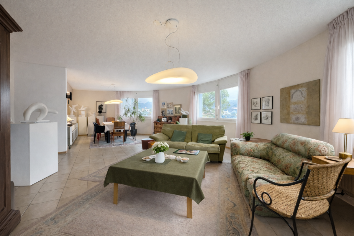 4.5-room penthouse with spacious rooms, terrace and swimming pool
