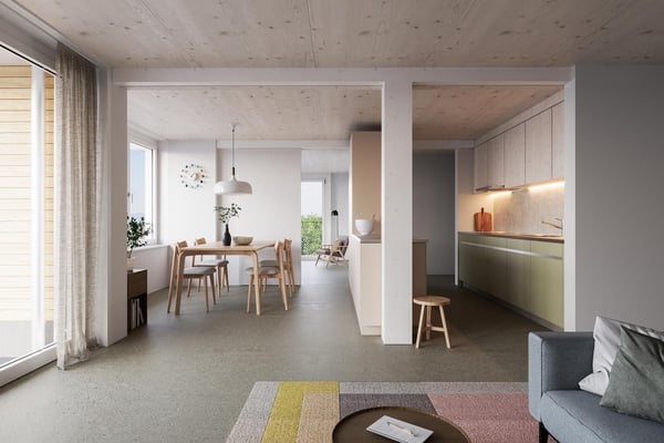 5.5-Zimmerwohnung mit Gartenambiente in Bülach