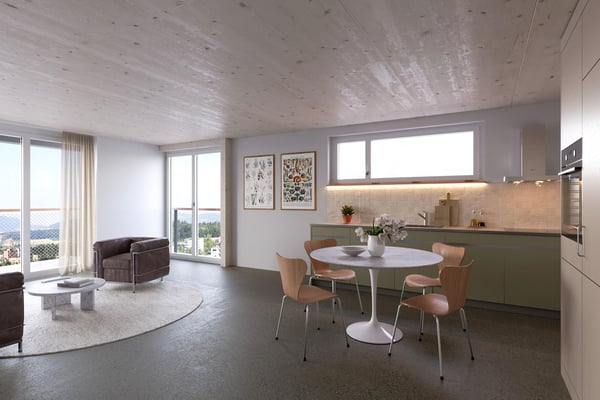 3.5-Zimmer-Maisonette mit Weitblick
