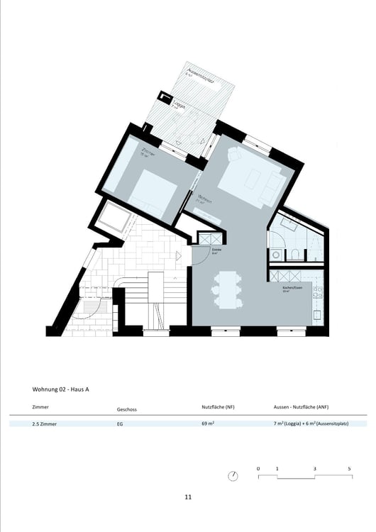 1.5-Zimmerwohnung mit Sitzplatz im Kreis 6 zu vermieten 10
