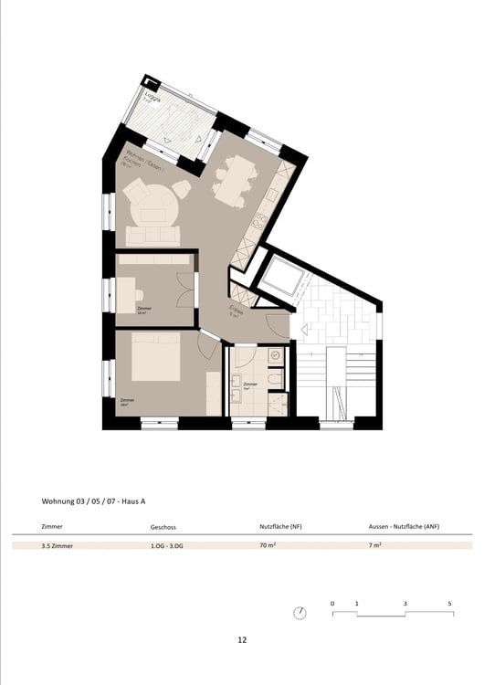 Hochwertige, moderne 3.5 Zimmerwohnung mit Balkon an zentraler Lage 9