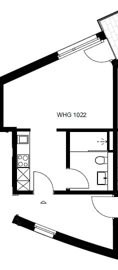 Erstbezug in Zürich moderne 2-Zimmer-Wohnung mit Balkon 5