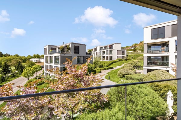 Sonnige 3.5-Zimmer-Wohnung mit unverbaubarer Weitsicht und überdachter Loggia in Uitikon 1