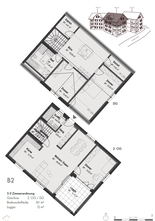 Erstvermietung einer exklusiven 5-Zimmer-Maisonettewohnung in Kaltbrunn 14