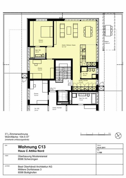 Exklusive, sonnige Attikawohnung mit umlaufender Terrasse und Seesicht 12