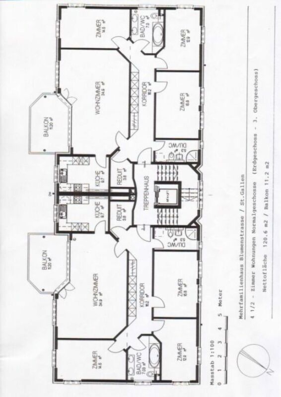 Sonnige Parterre-Wohnung in Bruggen