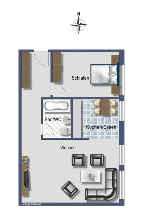 Neu sanierte ruhige Wohnung im 2. OG 8