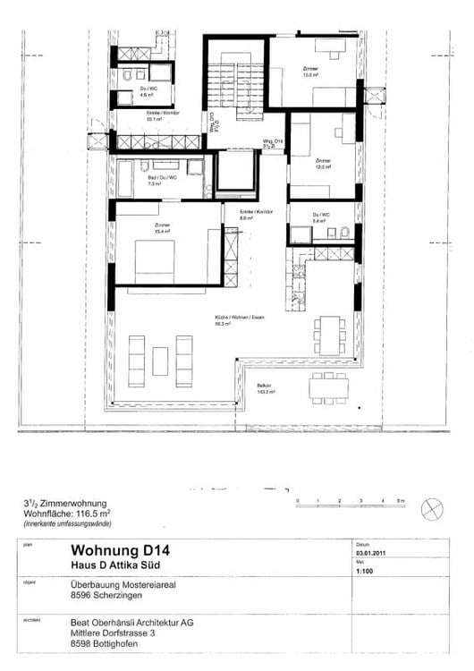 Sonnige und ruhige 3,5 Zimmer-Attikawohnung 8