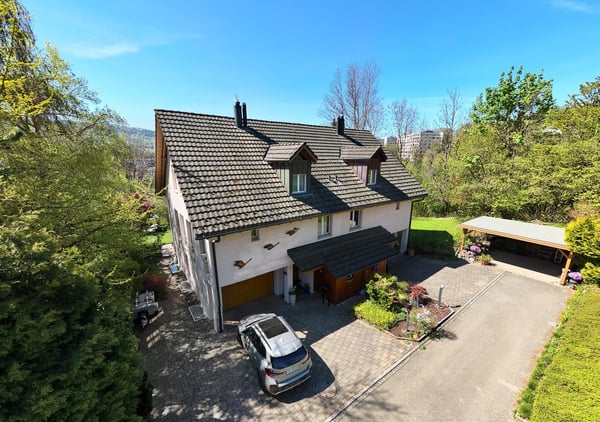 Grandioses 6.5-Zimmer-Doppeleinfamilienhaus mit idyllischem Grundstück 3