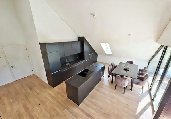 3.5-Zimmer-Dachgeschossperle mit sensationeller Raumhöhe und Terrasse 1