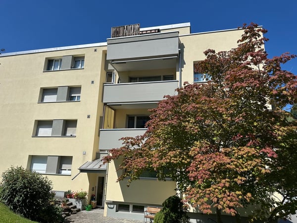 Schicke 2½-Zi.-Attika mit grosser Terrasse & Weitsicht in Grub AR
