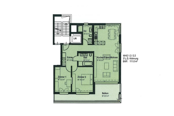 Komfortwohnung mit verglastem Balkon 12