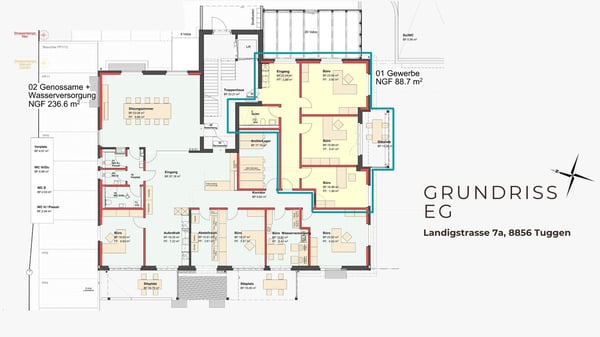 Erstvermietung - Exklusives 3-Zimmer-Büro 13