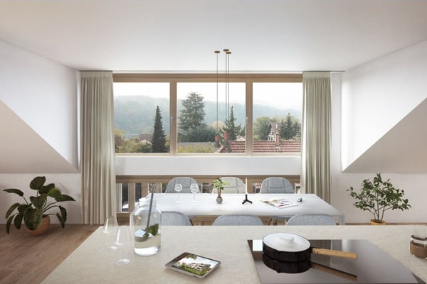 Exklusive 1.5-Zimmer-Dachgeschosswohnung mit Rheinblick 1