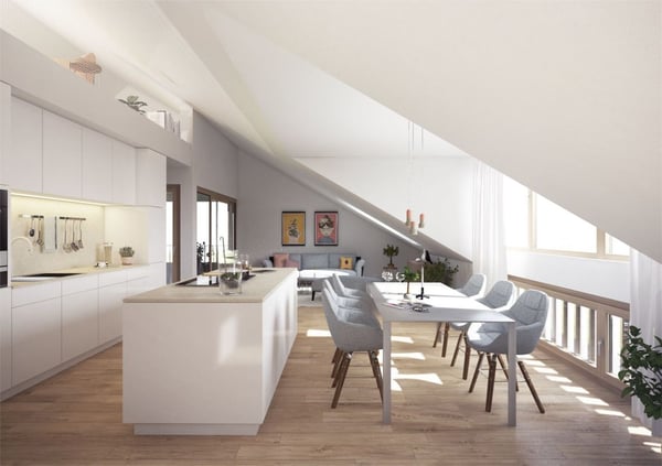 Exklusive 1.5-Zimmer-Dachgeschosswohnung mit Rheinblick 2