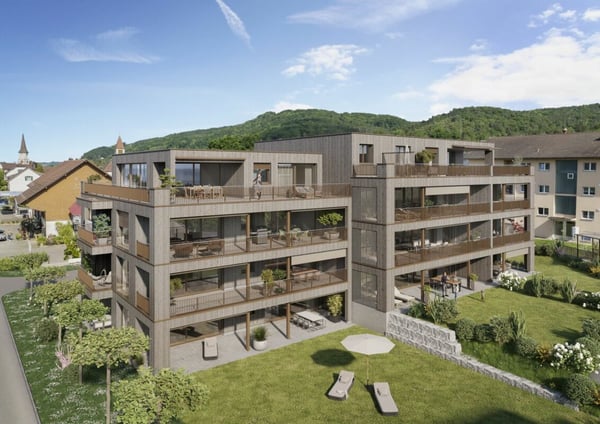 Stilvolle 3.5-Zimmer-Erdgeschosswohnung mit 117m2 Landanteil 3