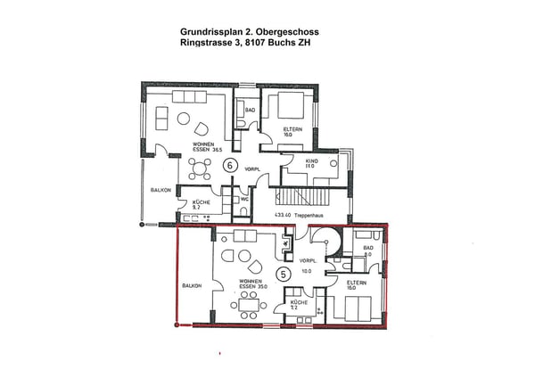 Grosse und helle Maisonettewohnung an ruhiger Lage 13